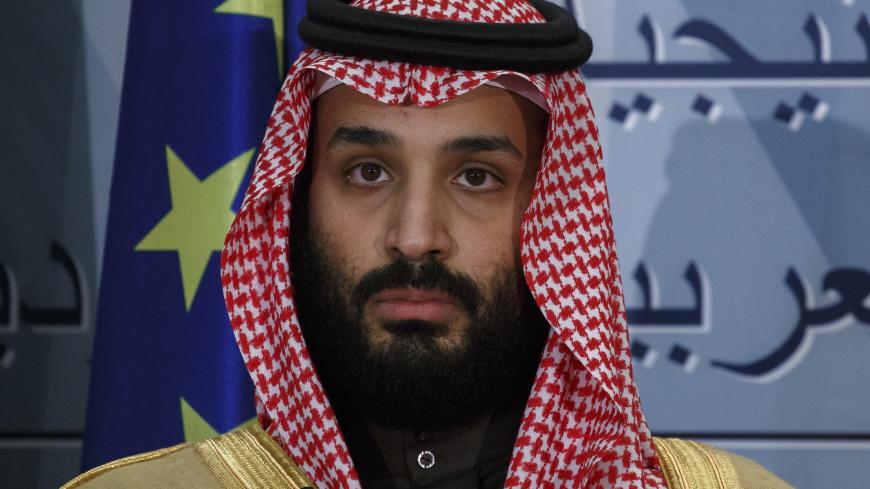 MADRID, SPAIN - APRIL 12:  Saudi Arabia Crown Prince Mohammed bin Salman looks on during a ceremony at Moncloa Palace on April 12, 2018 in Madrid, Spain. Bin Salman's visit to Spain is part of a tour to meet world leaders in United States and Europe. Spain plans to sign a sale of 2 billion Euros arms, that includes five naval corvettes.  (Photo by Pablo Blazquez Dominguez/Getty Images)