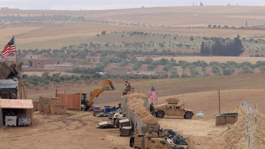 U.S. forces set up a new base in Manbij, Syria May 8, 2018. Picture Taken May 8, 2018. REUTERS/Rodi Said - RC1306A98B10