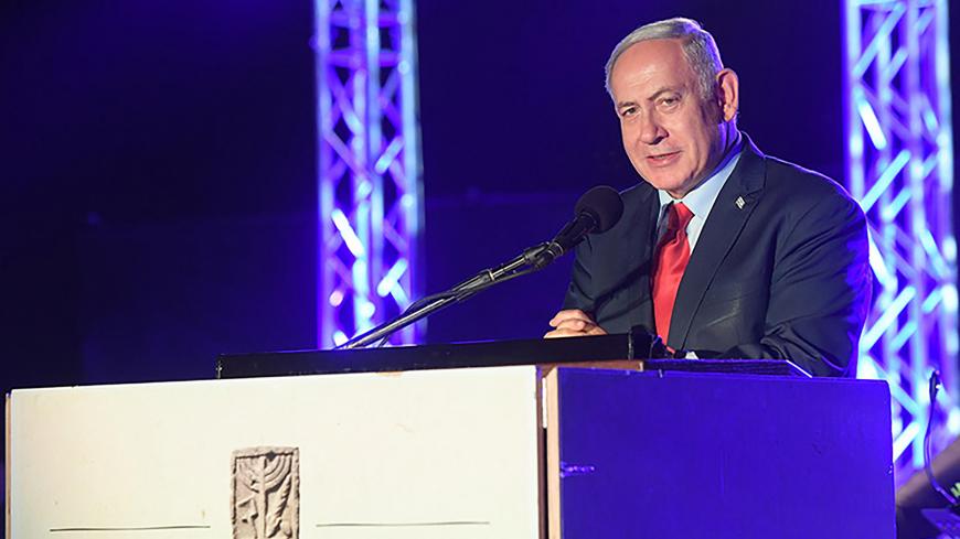 PM Netanyahu at the Ein Keshatot synagogue dedication ceremony 