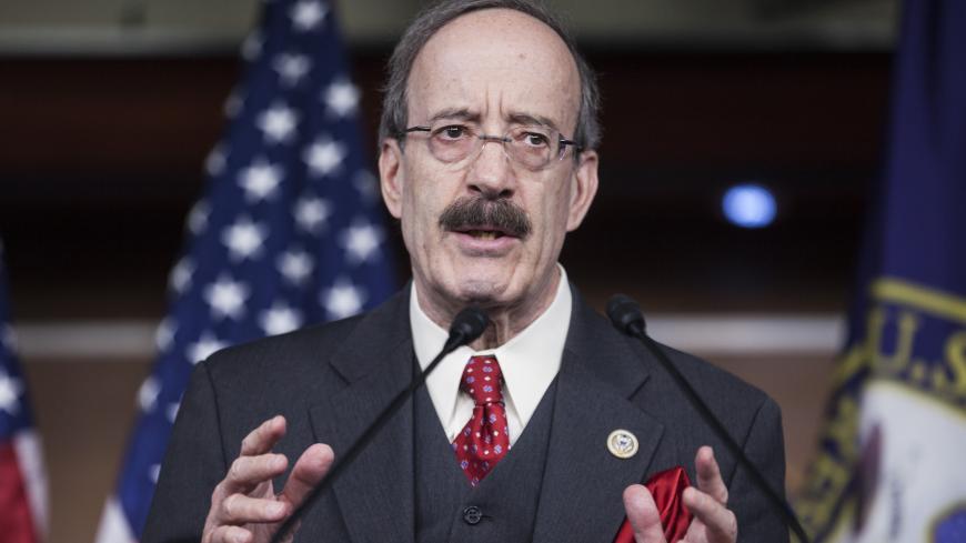 Rep. Eliot Engel (D-NY) speaks during a news conference discussing Russian sanctions on Capitol Hill February 15, 2017 in Washington, DC.  
A cloud of intrigue over ties with Moscow has hovered over President Donald Trump since US intelligence alleged the Russian government interfered with the presidential election last year against his opponent Hillary Clinton. On Monday, Trump's national security adviser Michael Flynn was forced to resign over his private conversations with a Russian diplomat, and on Wedn