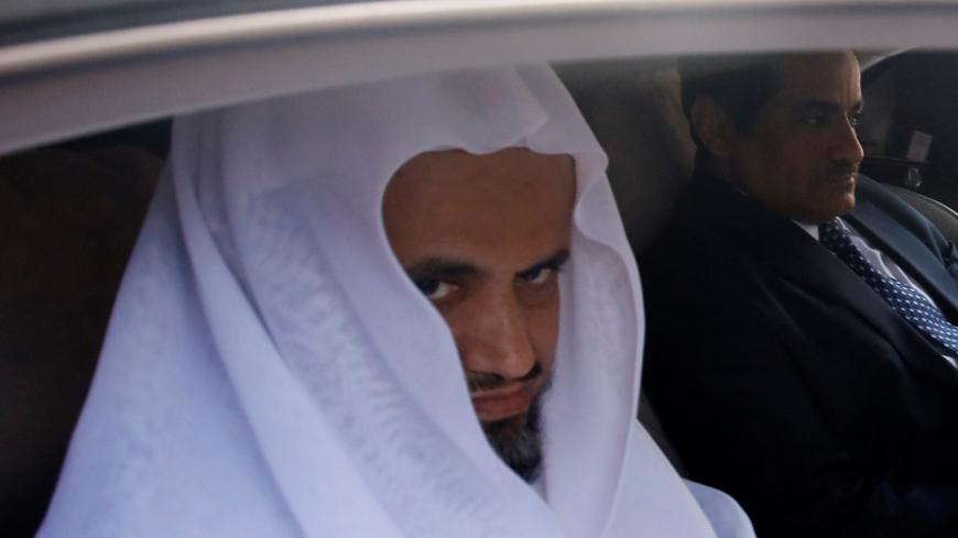 Saudi public prosecutor Saud Al Mojeb leaves from Saudi Arabia's consulate in Istanbul, Turkey October 30, 2018. REUTERS/Kemal Aslan - RC1209516940