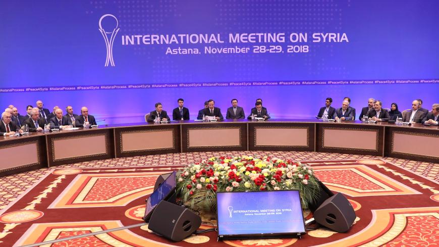 Members of the delegations attend a session of Syria peace talks in Astana, Kazakhstan November 29, 2018. REUTERS/Mukhtar Kholdorbekov - RC13C7234CC0
