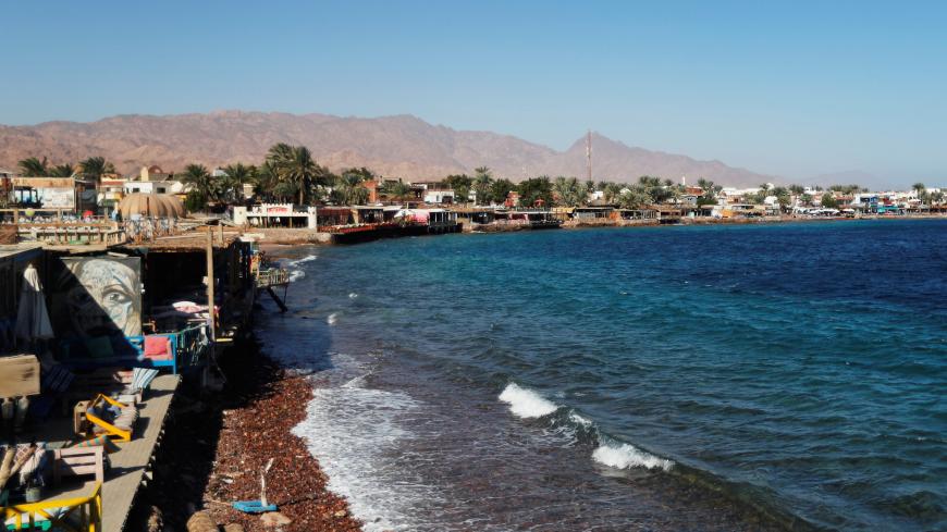 A general view of Dahab Bay on the southeast coast of the Sinai Peninsula in Egypt, December 13, 2018. REUTERS/Amr Abdallah Dalsh - RC17453557D0
