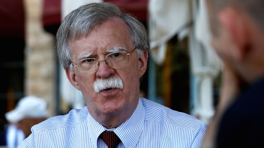 U.S. National Security Advisor John Bolton speaks during an interview with Reuters in Jerusalem  August 21, 2018. Picture taken August 21, 2018. REUTERS/RonenZvulun - RC1C0BEC6DB0