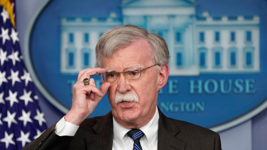 U.S. President Donald Trump's national security adviser John Bolton speaks during a press briefing at the White House in Washington, U.S., November 27, 2018.  REUTERS/Kevin Lamarque - RC12739E4AB0