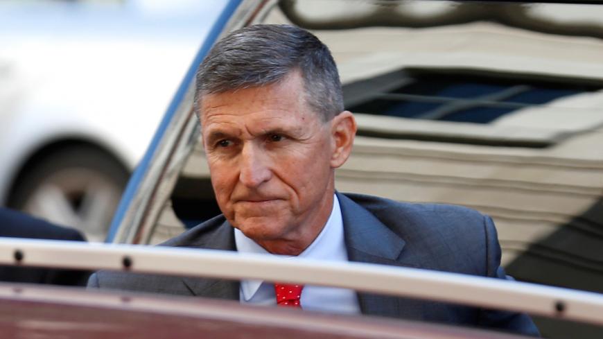 Former National Security Adviser Mike Flynn arrives for a status hearing related to his guilty plea on charges that he made false statements in Special Counsel Robert Mueller's Russia investigation, at U.S. District Court in Washington, U.S., July 10, 2018. REUTERS/Joshua Roberts - RC1BCEFFF2A0