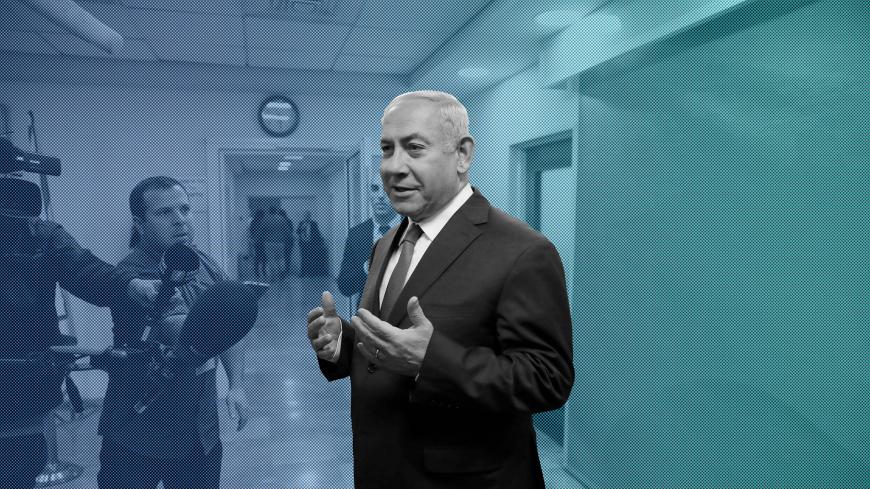 Israeli Prime Minister Benjamin Netanyahu speaks to the media as he attends the weekly cabinet meeting at his office in Jerusalem February 24, 2019. Abir Sultan/Pool via REUTERS - RC196ADBF2C0