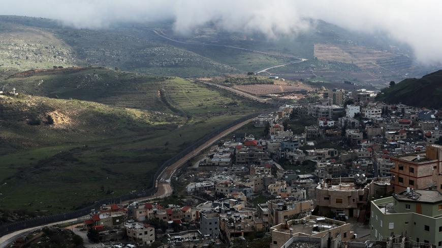 A general view shows the town of Majdal Shams near the ceasefire line between Israel and Syria in the Israeli-occupied Golan Heights March 25, 2019. REUTERS/Ammar Awad - RC1195E40A50