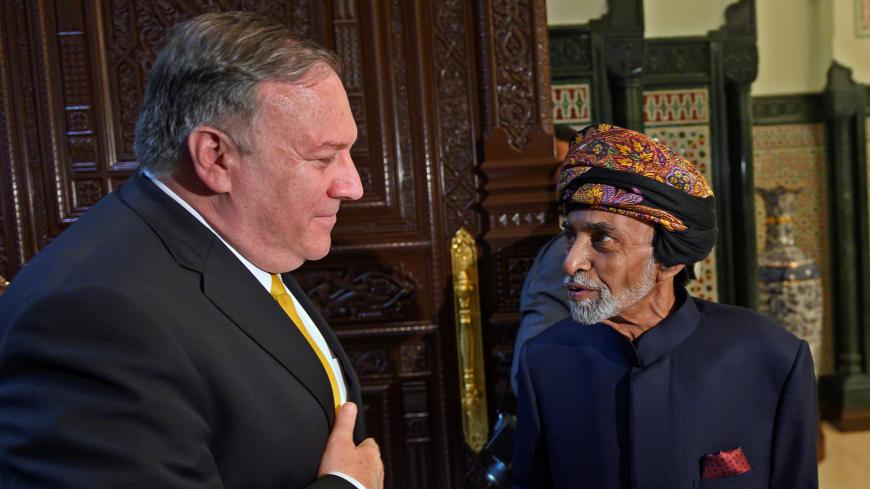 U.S. Secretary of State Mike Pompeo meets with Sultan of Oman Qaboos bin Said al-Said in Muscat, Oman January 14, 2019. Andrew Caballero-Reynolds/Pool  via REUTERS - RC1FF4CF4E30
