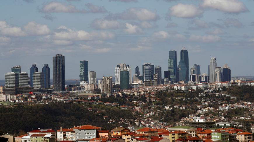 Skyscrapers are seen in the business and financial district of Levent, which comprises of leading banks' and companies' headquarters, in Istanbul, Turkey, March 29, 2019. Picture taken March 29, 2019. REUTERS/Murad Sezer - RC1956F82330