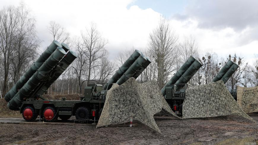A view shows a new S-400 "Triumph" surface-to-air missile system after its deployment at a military base outside the town of Gvardeysk near Kaliningrad, Russia March 11, 2019. Picture taken March 11, 2019. REUTERS/Vitaly Nevar - RC11938EDE40