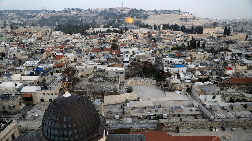 A general view shows part of Jerusalem's Old City and the Dome of the Rock December 5, 2017 REUTERS/Ammar Awad - RC1621F62890