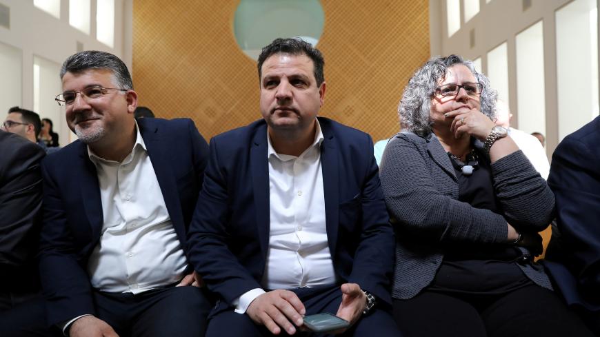 Ayman Odeh, leader of Hadash-Ta'al party, attends a hearing at Israel's Supreme Court in Jerusalem March 13, 2019. Picture taken March 13, 2019. REUTERS/Ammar Awad - RC18080E1180