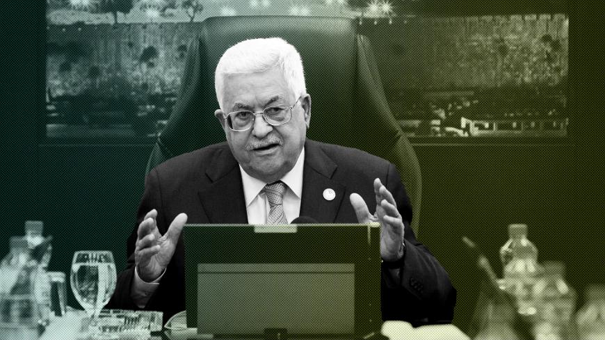 Palestinian President Mahmoud Abbas chairs a session of the weekly cabinet meeting, in Ramallah in the Israeli-occupied West Bank April 29, 2019. Majdi Mohammed/Pool via REUTERS - RC1F5F1B5D10