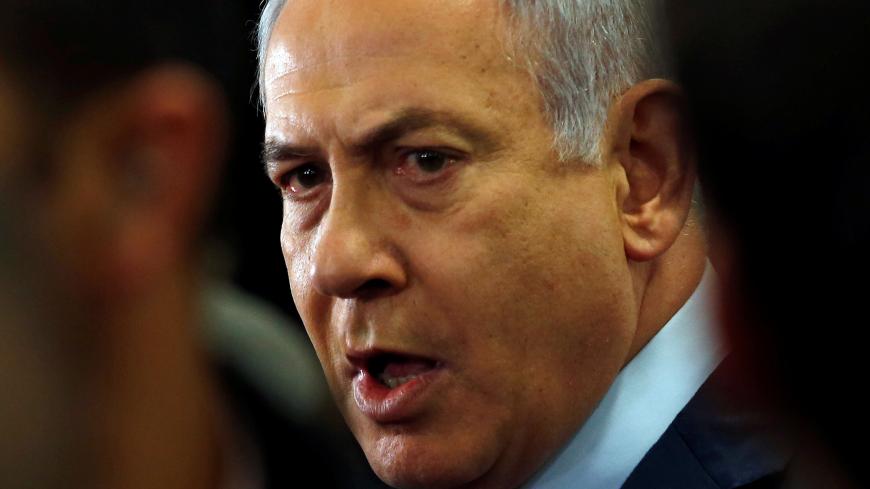 Israeli Prime Minister Benjamin Netanyahu speaks to the media at the Knesset, Israel's parliament, in Jerusalem May 30, 2019. REUTERS/Ronen Zvulun - RC12202A0700
