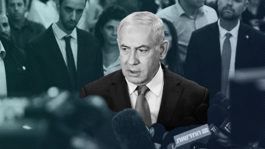 Israeli Prime Minister Benjamin Netanyahu talks to the press following a vote on a bill to dissolve the Knesset (Israeli parliament) on May 29, 2019, at the Knesset in Jerusalem. - Parliament voted 74-45 in favour of dissolving itself and setting elections for September 17. (Photo by Menahem KAHANA / AFP)        (Photo credit should read MENAHEM KAHANA/AFP/Getty Images)