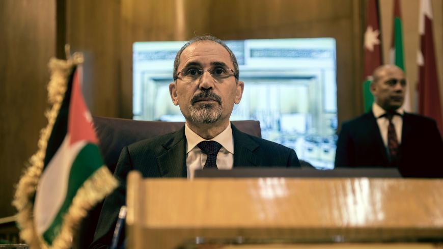 Jordanian Foreign Minister Ayman al-Safadi attends the Arab Foreign Minister's meeting in Cairo to discuss the simmering unrest surrounding the Al-Aqsa mosque compound in Jerusalem on July 27, 2017.  / AFP PHOTO / KHALED DESOUKI        (Photo credit should read KHALED DESOUKI/AFP/Getty Images)