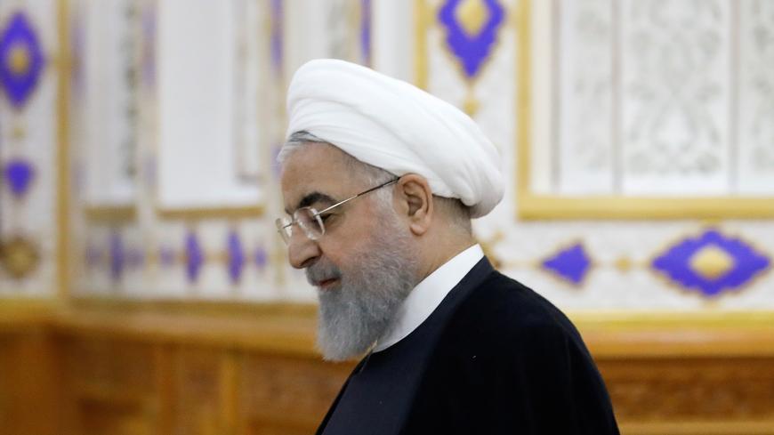 Iranian President Hassan Rouhani attends the Conference on Interaction and Confidence-Building Measures in Asia (CICA) in Dushanbe, Tajikistan June 15, 2019. REUTERS/Mukhtar Kholdorbekov - RC16F9F1C360