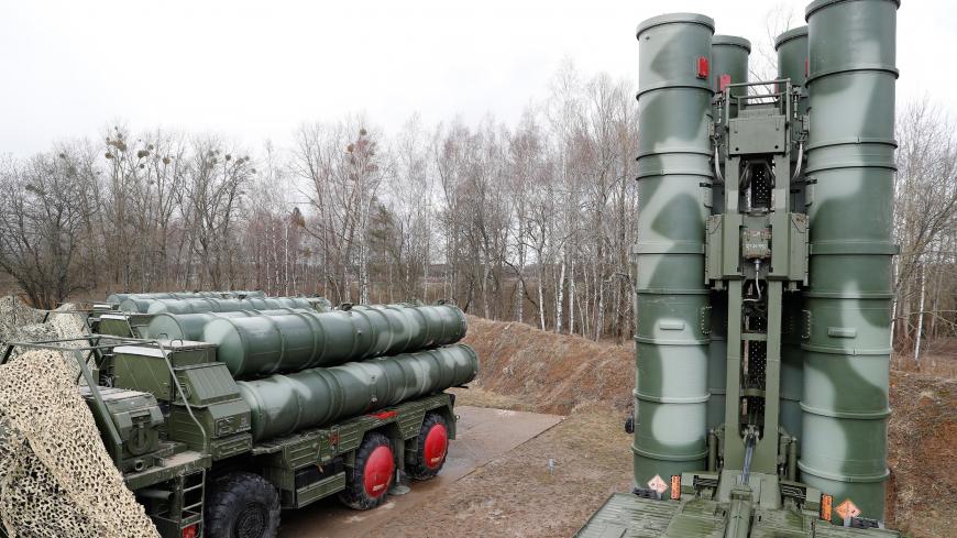 A view shows a new S-400 "Triumph" surface-to-air missile system after its deployment at a military base outside the town of Gvardeysk near Kaliningrad, Russia March 11, 2019. Picture taken March 11, 2019. REUTERS/Vitaly Nevar - RC1425F0B450