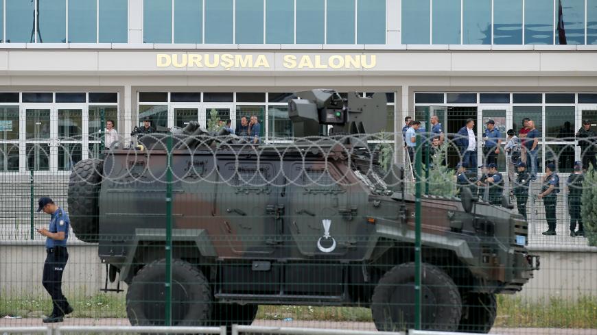 ANKARA, TURKEY - JUNE 20 :  General view of the prison complex in Sincan during the final hearing of 224 July 15 coup plotters in General Staff case, including members of so-called Peace at Home Council on June 20, 2019. FETO and its U.S.-based leader Fetullah Gulen orchestrated the defeated coup of July 15, 2016, which left 251 people martyred and nearly 2,200 injured.


 (Photo by Rasit Aydogan/Anadolu Agency/Getty Images)