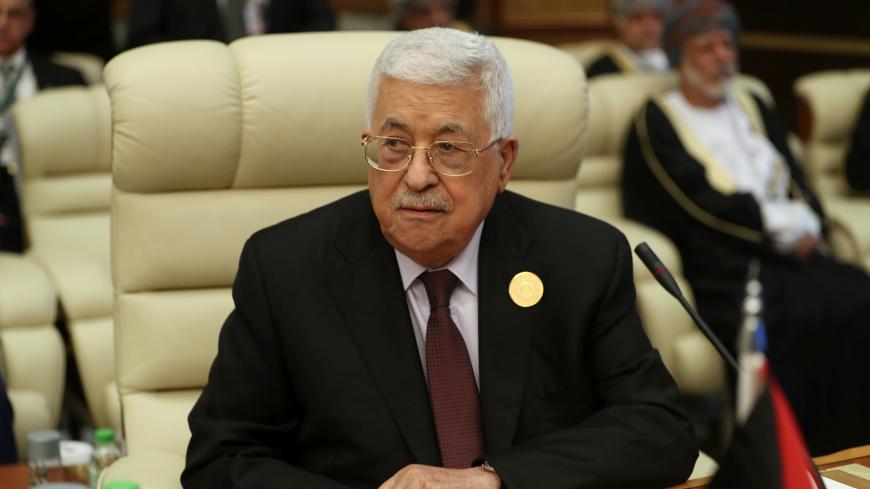 Palestinian President Mahmoud Abbas attends the Arab summit in Mecca, Saudi Arabia, May 31, 2019. REUTERS/Hamad l Mohammed - RC1BE89F1CC0