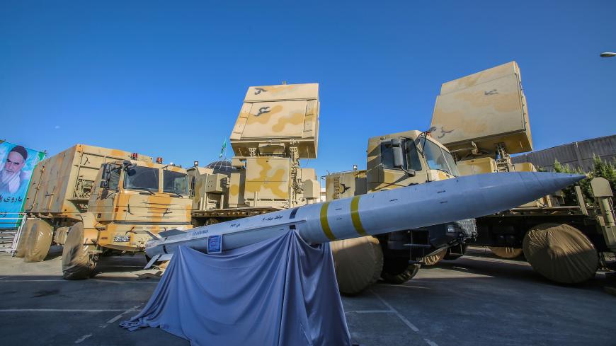 The domestically built mobile missile defence system Bavar-373 is displayed on the National Defence Industry Day in Tehran, Iran August 22, 2019. Tasnim News Agency/Handout via REUTERS ATTENTION EDITORS - THIS IMAGE WAS PROVIDED BY A THIRD PARTY. - RC18AD146FB0