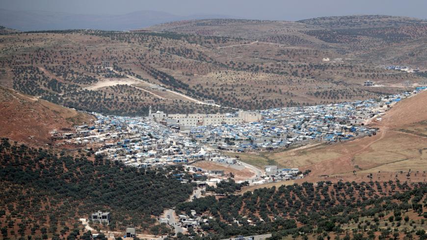 A general view of Atmeh camp for the displaced, in Atmeh town, Idlib province, Syria May 19, 2019. Picture taken May 19, 2019. REUTERS/Khalil Ashawi - RC1638EEED70