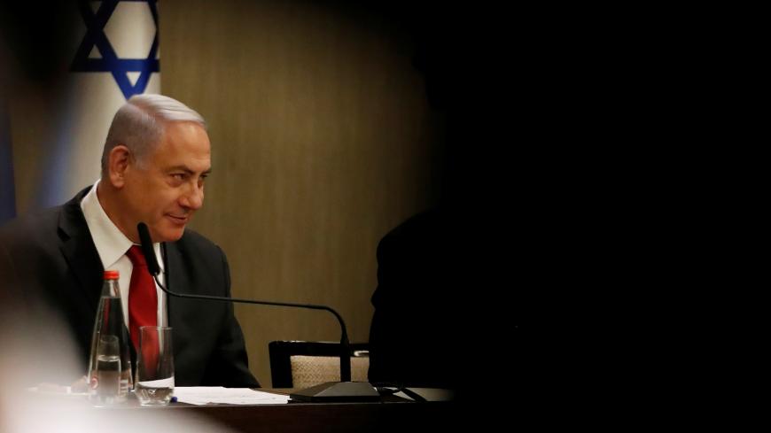 Israeli Prime Minister Benjamin Netanyahu delivers a statement during a news conference in Jerusalem September 18, 2019. REUTERS/Ronen Zvulun - RC13F51CAAE0