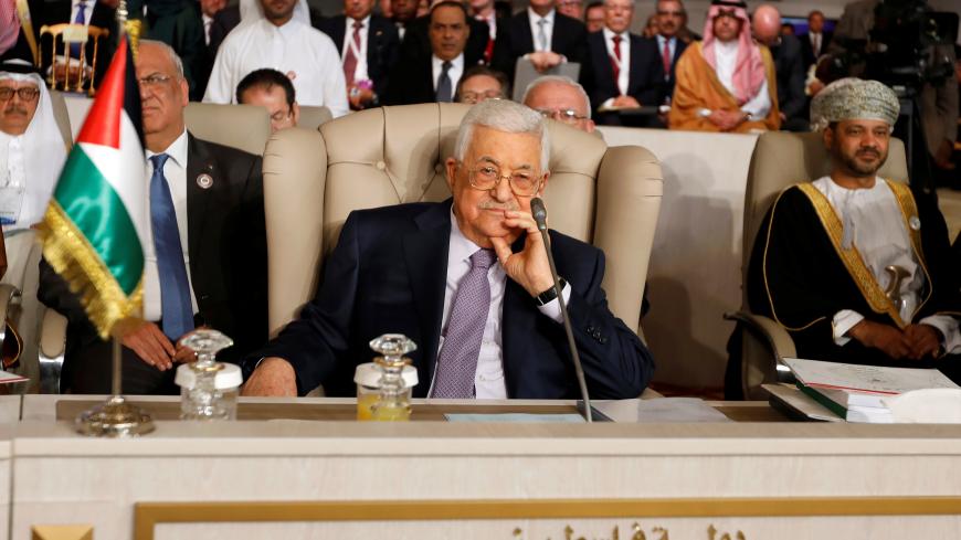 Palestinian President Mahmoud Abbas attends the 30th Arab Summit in Tunis, Tunisia March 31, 2019. REUTERS/Zoubeir Souissi - RC144511DDC0
