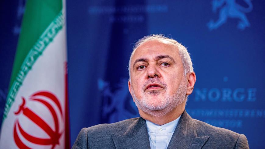 Iran's Foreign Minister Javad Zarif attends a joint news conference after meeting with Norway's Foreign Minister Ine Eriksen Soereide in Oslo, Norway, August 22, 2019. NTB Scanpix/Stian Lysberg Solum/ via REUTERS ATTENTION EDITORS - THIS IMAGE WAS PROVIDED BY A THIRD PARTY. NORWAY OUT. NO COMMERCIAL OR EDITORIAL SALES IN NORWAY. - RC169141C270