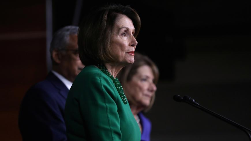 U.S. House Speaker Nancy Pelosi takes part in a press conference about the College Affordability Act on Capitol Hill in Washington, U.S., October 15, 2019. REUTERS/Leah Millis - RC183C21BFA0