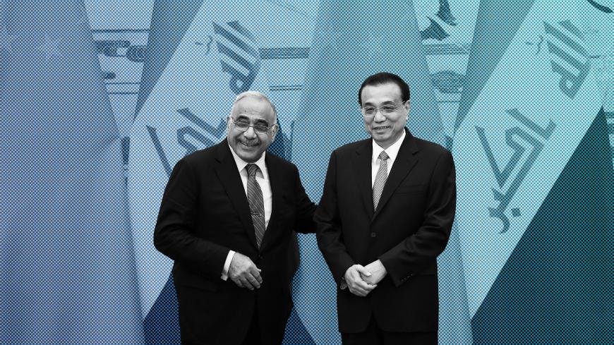Chinese Premier Li Keqiang attends a signature ceremony with Iraqi Prime Minister Adil Abdul-Mahdi at the Great Hall of the People, in Beijing, China September 23, 2019. Lintao Zhang/Pool via REUTERS *** Local Caption *** Li Keqiang; Adil Abdul-Mahdi - RC1D9B99AFA0