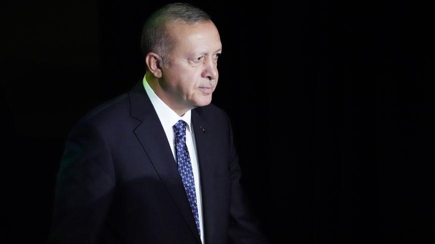 Turkey's President Recep Tayyip Erdogan arrives to speak during the 2019 United Nations Climate Action Summit at U.N. headquarters in New York City, New York, U.S., September 23, 2019. REUTERS/Carlo Allegri - HP1EF9N1IMCZ4