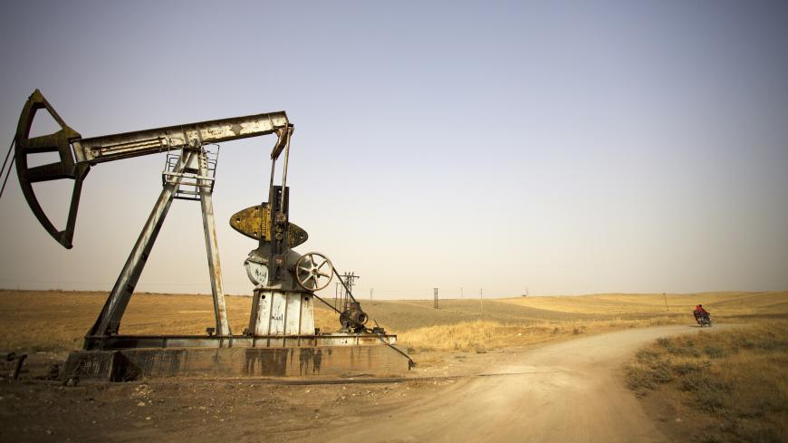 North-East of Syria, Rojava: The Kobani canton, in the Federation of Northern Syria - Rojava, more commonly known as Syrian Kurdistan or Western Kurdistan, struggles against Daesh. Oil well on the front line near Hassage. (Photo by: Andia/Universal Images Group via Getty Images)