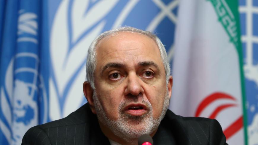 Iran's Foreign Minister Mohammad Javad Zarif attends a news conference, a day ahead of the first meeting of the new Syrian Constitutional Committee at the Untied Nations in Geneva, Switzerland, October 29, 2019. REUTERS/Denis Balibouse - RC13CBC717B0
