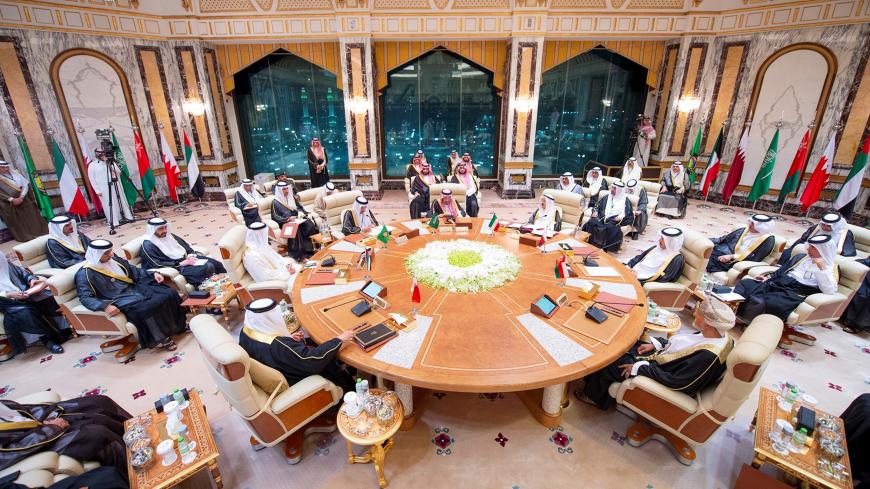 General view of the Gulf Cooperation Council (GCC) summit in Mecca, Saudi Arabia, May 30, 2019. Picture taken May 30, 2019. Bandar Algaloud/Courtesy of Saudi Royal Court/Handout via REUTERS ATTENTION EDITORS - THIS IMAGE WAS PROVIDED BY A THIRD PARTY. - RC14404B7D30