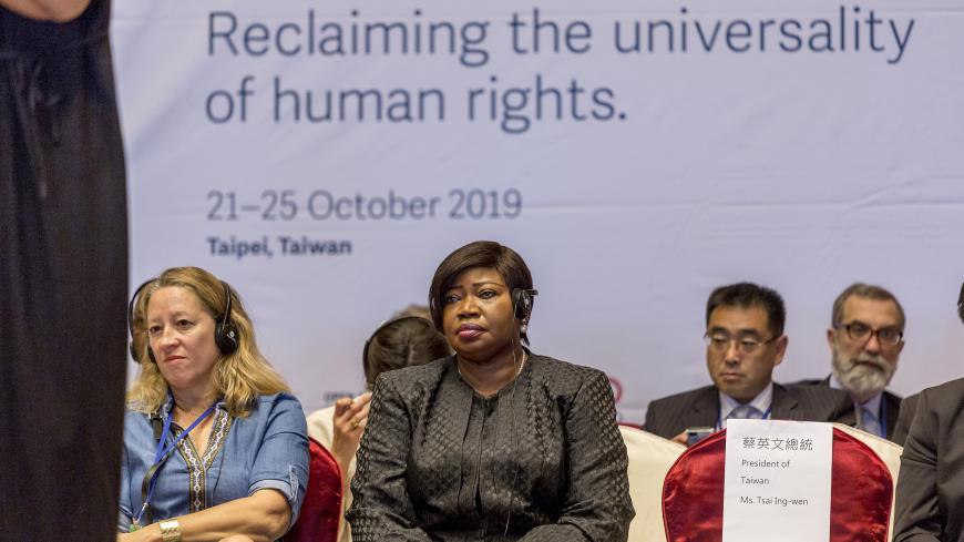 TAIPEI, TAIWAN - OCTOBER 21: Fatou Bensouda (center-right), Chief Prosecutor of the International Criminal Court, listens to speeches during the opening ceremony of the congress of the International Federation of Human Rights (FIDH) at the Gran Hotel on October 21, 2019 in Taipei, Taiwan. The International Federation for Human Rights, (FIDH) organizes its 40th Congress, bringing together over 400 human rights defenders from around the world, with a focus on reclaiming the universality of human rights. Every