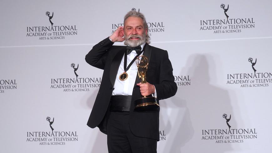 Turkish actor Haluk Bilginer won the Best Performance by an Actor award at the 47th International Emmy awards night at New York Hilton on November 25, 2019 in New York City (Photo by Selcuk Acar/NurPhoto via Getty Images)