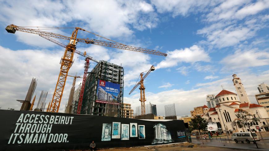 Cranes are seen at a construction site at Beirut's central district in Lebanon January 4, 2017. Picture taken  January 4, 2017. REUTERS/Jamal Saidi - RC193BCFC300