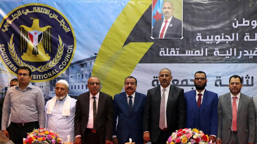 Members of Yemen's separatist Southern Transitional Council attend a meeting in Mukalla, Yemen February 16, 2019. REUTERS/Fawaz Salman - RC1DE7E6FE50