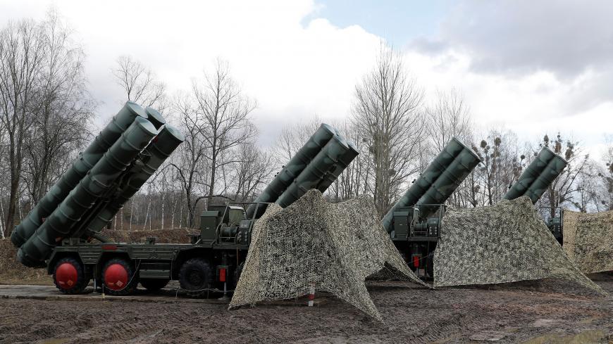 A view shows a new S-400 "Triumph" surface-to-air missile system after its deployment at a military base outside the town of Gvardeysk near Kaliningrad, Russia March 11, 2019. Picture taken March 11, 2019. REUTERS/Vitaly Nevar - RC11938EDE40