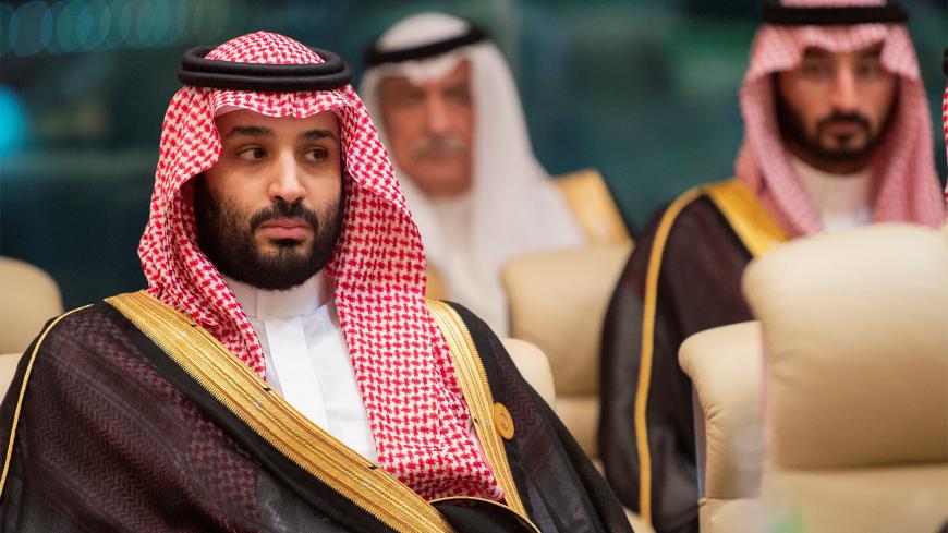 Crown Prince of Saudi Arabia Mohammad bin Salman attends the Gulf Cooperation Council (GCC) summit in Mecca, Saudi Arabia May 30, 2019. Picture taken May 30, 2019. Bandar Algaloud/Courtesy of Saudi Royal Court/Handout via REUTERS ATTENTION EDITORS - THIS IMAGE WAS PROVIDED BY A THIRD PARTY. - RC182A708080