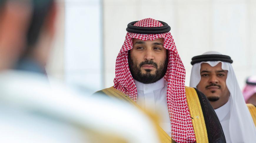 Saudi Crown Prince Mohammed bin Salman attends a session of the Shura Council in Riyadh, Saudi Arabia November 20, 2019. Bandar Algaloud/Courtesy of Saudi Royal Court/Handout via REUTERS ATTENTION EDITORS - THIS PICTURE WAS PROVIDED BY A THIRD PARTY. - RC22FD9B6RI9