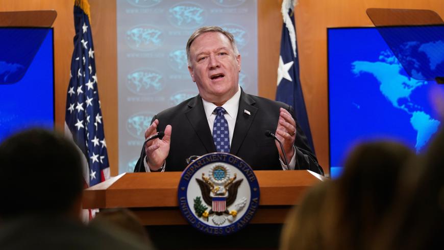 U.S. Secretary of State Mike Pompeo speaks to reporters during a briefing at the State Department in Washington, U.S., February 25, 2020.  REUTERS/Kevin Lamarque - RC2R7F91KIKZ
