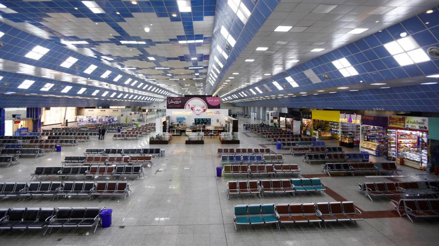 General view of Najaf airport hall empty, following an outbreak of the coronavirus, in the holy city of Najaf, Iraq February 26, 2020. Picture taken February 26, 2020. REUTERS/Alaa al-Marjani - RC2RDF9AQZWN