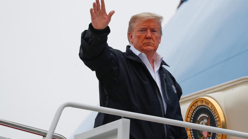 U.S. President Donald Trump boards Air Force One ahead of a trip to Tennessee, at Joint Base Andrews in Maryland, U.S., March 6, 2020.  REUTERS/Tom Brenner - RC2GEF9TB41R