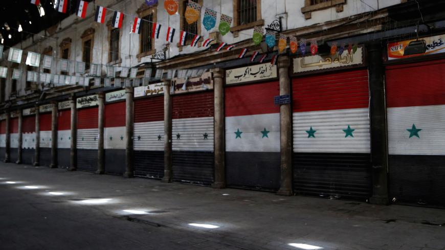 A views shows closed shops at Souk al-Hamidieh, as restrictions are imposed to prevent the spread of the coronavirus disease (COVID-19), in Damascus, Syria March 26, 2020. REUTERS/Yamam Al Shaar - RC2TRF9UADYW