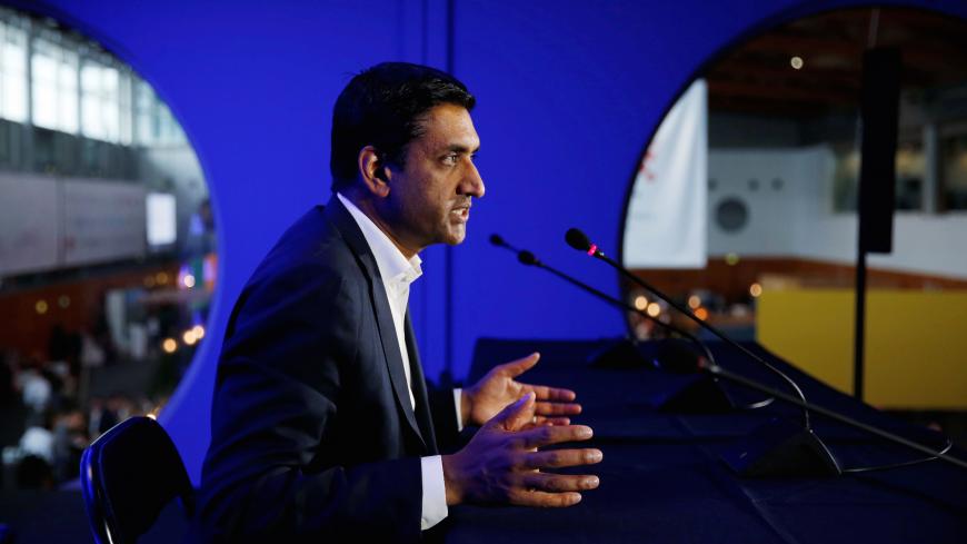 US Democratic Representative Ro Khanna, vice chair of the 98-member Congressional Progressive Caucus, holds a news conference during Web Summit, in Lisbon, Portugal, November 6, 2019. REUTERS/Pedro Nunes - RC2Q5D9AG2PF