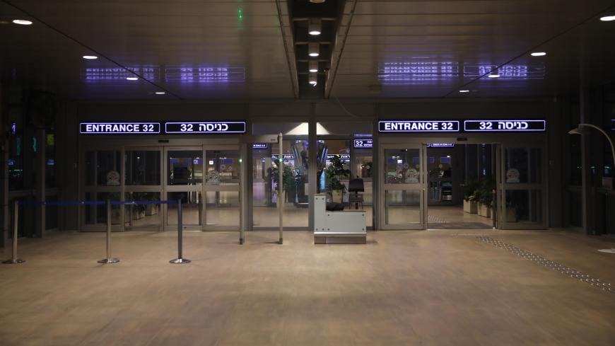 TEL AVIV, ISRAEL - APRIL 21: A photo shows empty Ben Gurion Airport after all flights were temporarily stopped as part of the novel coronavirus (COVID-19) precautions in Tel Aviv, Israel on April 21, 2020. (Photo by Mostafa Alkharouf/Anadolu Agency via Getty Images)