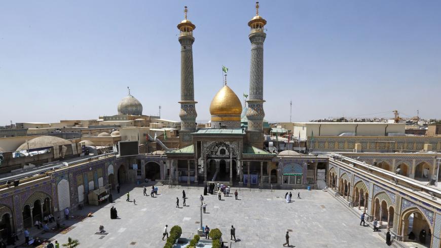 Iranians visit the Shah Abdol-Azim shrine in the capital Tehran on May 25, 2020, following the reopening of major Shiite shrines across the Islamic republic, more than two months after they were closed because of the Middle East's deadliest novel coronavirus outbreak. (Photo by - / AFP) (Photo by -/AFP via Getty Images)